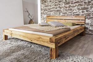Mrava Manželská smreková posteľ JANIS Rozmer - postelí, roštov, nábytku: 160 x 200 cm, Povrchová úprava: olejovosk, Materiál nábytku: rustik smrek