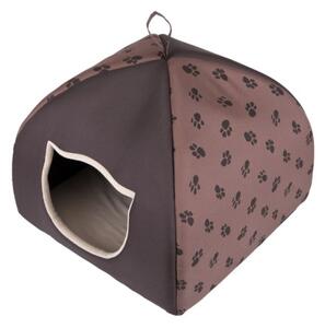 Domček pre mačku IGLOO R1 labky, svetlo hnedý