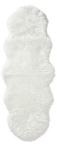 UMELÁ KOŽUŠINA, 60/180 cm, biela Novel - Koberce