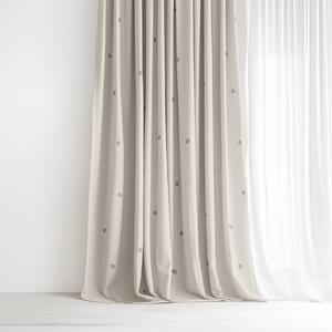 Goldea bavlnený záves - bodky na béžovom 140x150 cm
