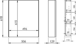 Elita Basic skrinka 50x12.9x61.8 cm závesné bočné 904652