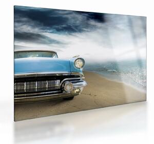 Sklenený obraz - Vintage kabriolet (70x50 cm)