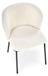 Elegantná jedálenská stolička Hema2058, krémová