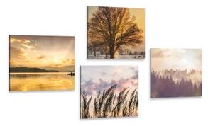 Set obrazov prírodné krásy - 4x 40x40