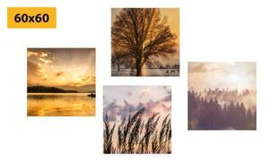 Set obrazov prírodné krásy - 4x 40x40