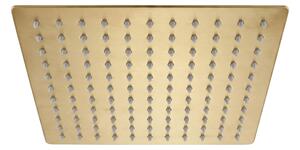 Štvorcová hlavová sprcha REA JS-P015BG 25cm Brush Gold