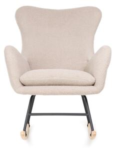 Hojdacie kreslo LUNNIE béžové TEDDY BOUCLÉ 856766