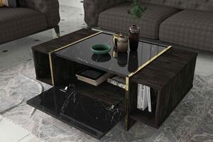 Dizajnový konferenčný stolík Sakeena 103,8 cm čierny