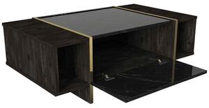 Dizajnový konferenčný stolík Sakeena 103,8 cm čierny