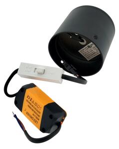 LED bodové svietidlo LED/5W/230V 3000/4000/6400K pr. 7,5 cm čierna