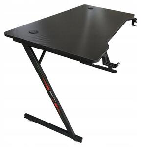 Počítačový stolík GAMING DESK pre hráča, držiak na poháre a slúchadlá