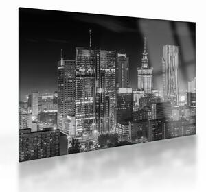 Sklenený obraz - Čiernobiely New York (70x50 cm)
