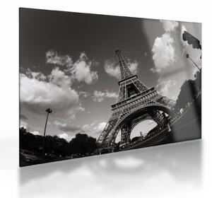 Sklenený obraz - Eiffelova veža v Paríži (70x50 cm)