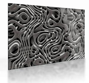 Sklenený obraz - Metalická abystrakcia (70x50 cm)