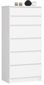 Komoda K60 6SZ CLP biela