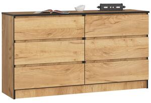 Komoda K140 6SZ CLP dub craft
