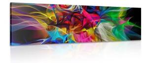 Obraz abstraktný farebný chaos - 150x50