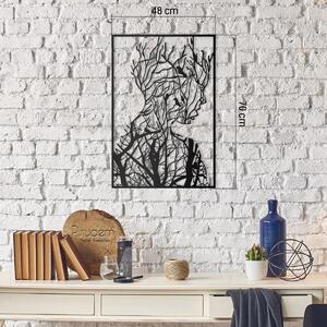 Hanah Home Nástenná kovová dekorácia Strom krásy čierna