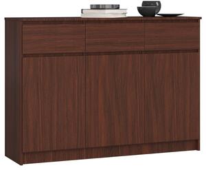 Komoda K140 3D 3SZ CLP wenge