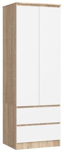 Skriňa STAR S 60 cm 2D 2SZ sonoma / biela