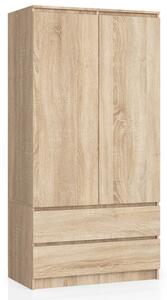 Skriňa S 90 cm 2D 2SZ CLP sonoma