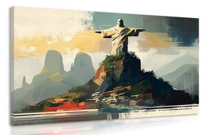 Obraz socha Ježiša v Rio de Janeiro - 120x80
