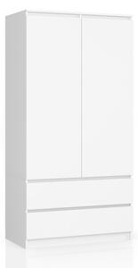 Skriňa S 90 cm 2D 2SZ CLP biela