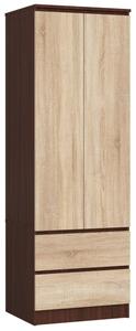 Skriňa STAR S 60 cm 2D 2SZ wenge / sonoma