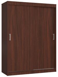 Šatníková skriňa s posuvnými dverami 150 cm CLP mono wenge
