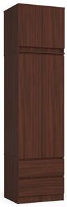Skriňa s nadstavcom S 60 cm 2D 2SZ CLP wenge