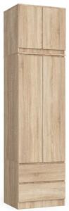 Skriňa s nadstavcom S 60 cm 2D 2SZ CLP dub sonoma