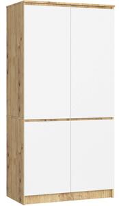 Skriňa S 90 4D CLP artisan / biela