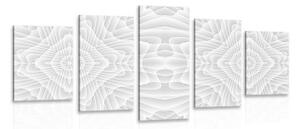 5-dielny obraz s kaleidoskopovým vzorom - 100x50