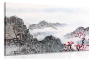 Obraz tradičná čínska maľba krajiny - 120x80