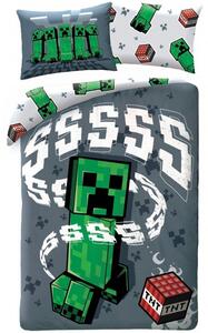 Bavlnené posteľné obliečky Minecraft - Creeper