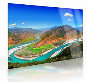 Sklenený obraz - River Yangtze (70x50 cm)