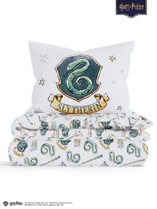 Obliečky mikroplyš Harry Potter - Slizolin biele