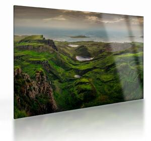 Sklenený obraz - Quiraing, Škótsko (70x50 cm)