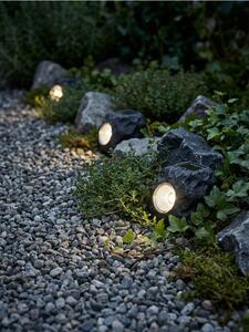 Sinsay - Záhradná solárna LED lampa v tvare kameňa - tmavosivá