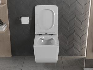 Mexen Vera, závesné WC Rimless 51 x 36 cm s pomaly padajúcim sedátkom z duroplastu, biela, 30164000