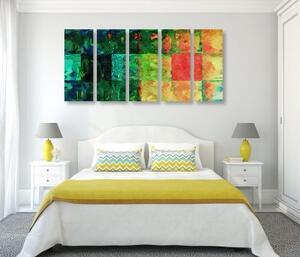 5-dielny obraz farebné výtvarné umenie - 100x50