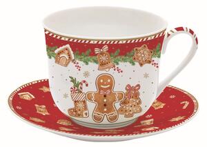 Šálka s podšálkou Fancy gingerbread