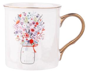 Porcelánový hrnček Kytica 250 ml