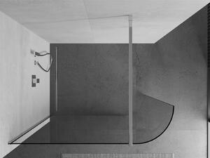 Mexen Kioto, zaoblená sprchová zástena 80 x 200 cm, 8mm číre sklo, chrómový profil, 800-080-101-01-06