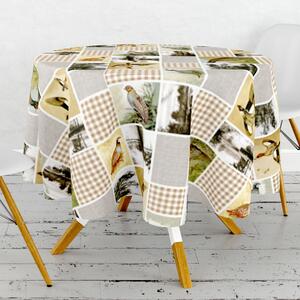 Obrus ​​PVC okrúhly FL-1772-01 – Príbehy perutí (rôzne veľkosti)
