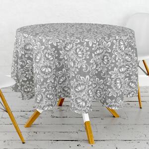 Obrus ​​PVC okrúhly FL-1142-03 - Krajková elegancia (rôzne veľkosti)