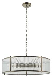 Endon 119455 - Luster na reťazi RIDGETON 8xE14/7W/230V mosadz