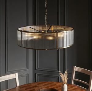 Endon 119455 - Luster na reťazi RIDGETON 8xE14/7W/230V mosadz