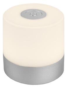 Briloner -LED stmievateľná nabíjateľná dotyková vonkajšia stolná lampa LED/2W/5V 2700K IP44 matný chróm