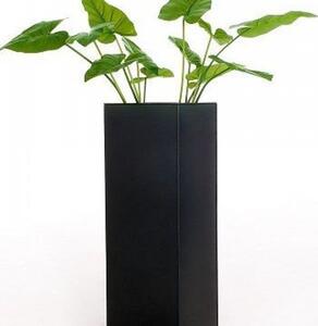 Kvetináč BLOCK, pozink, výška 80 cm, antracit, vr. zavlaž. systému